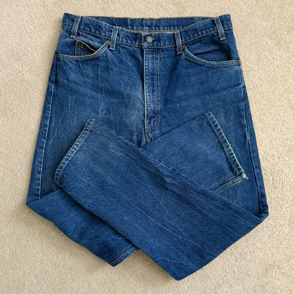 Vintage 1988 Levi’s 505 Orange Tab Straight Leg Jeans 38 X 32 USA